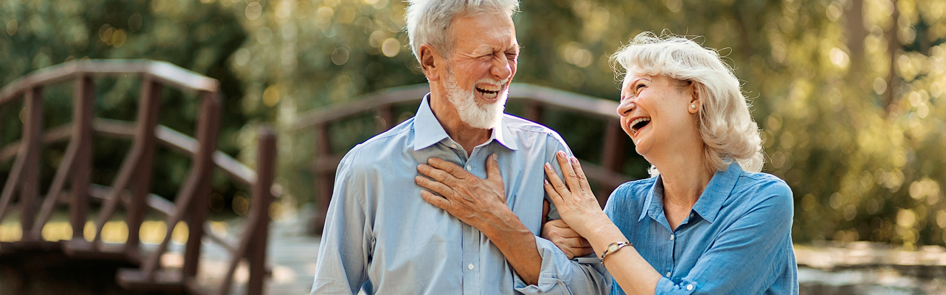 couple laughing