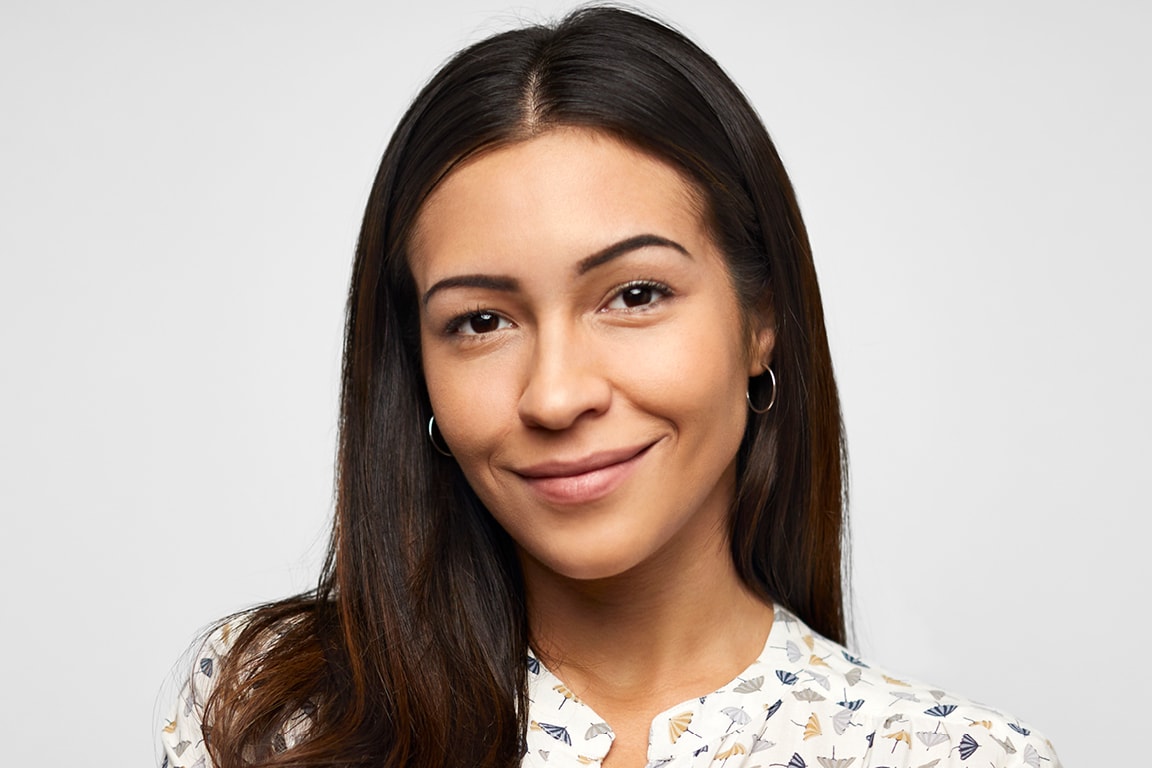 Young lady smiling