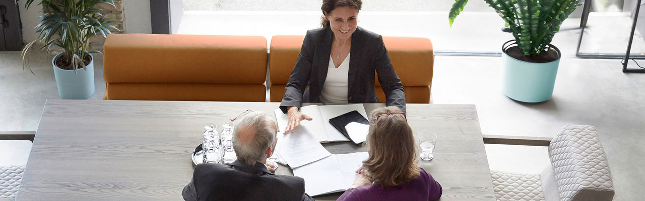 Couple having professional consultation.