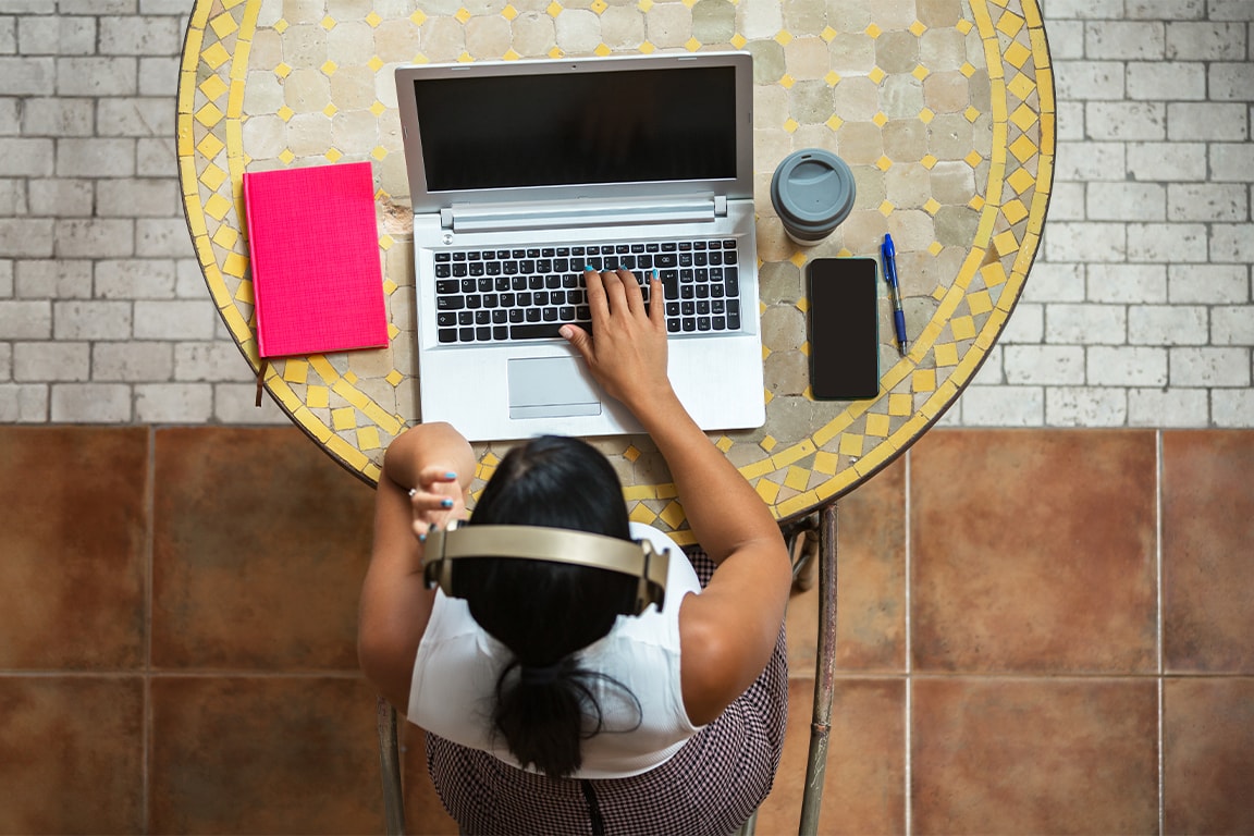 Lady working