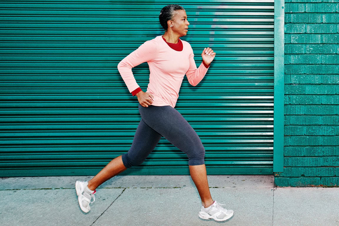 lady running