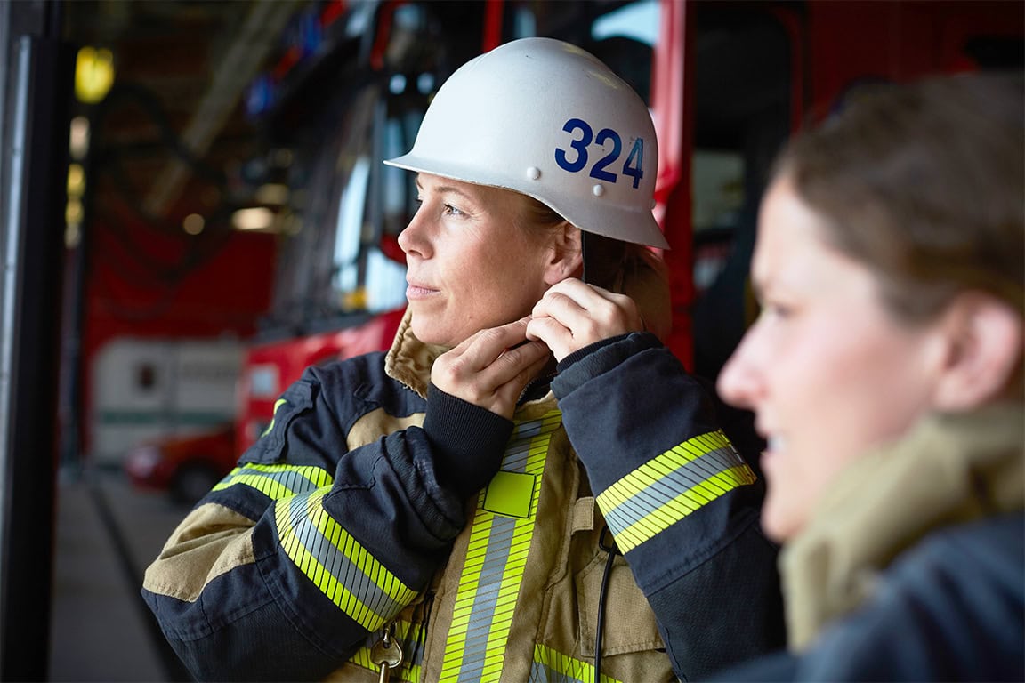 two firefighter ladies 