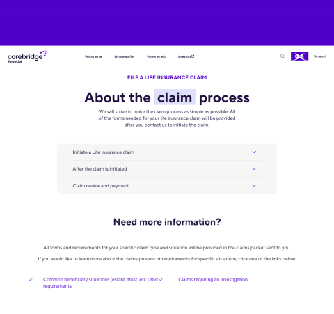 File a Life Insurance Claim Corebridge Financial