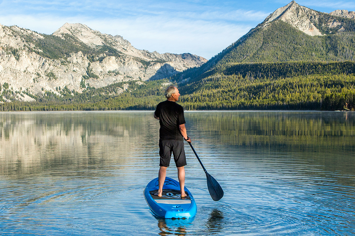 Man kayaking