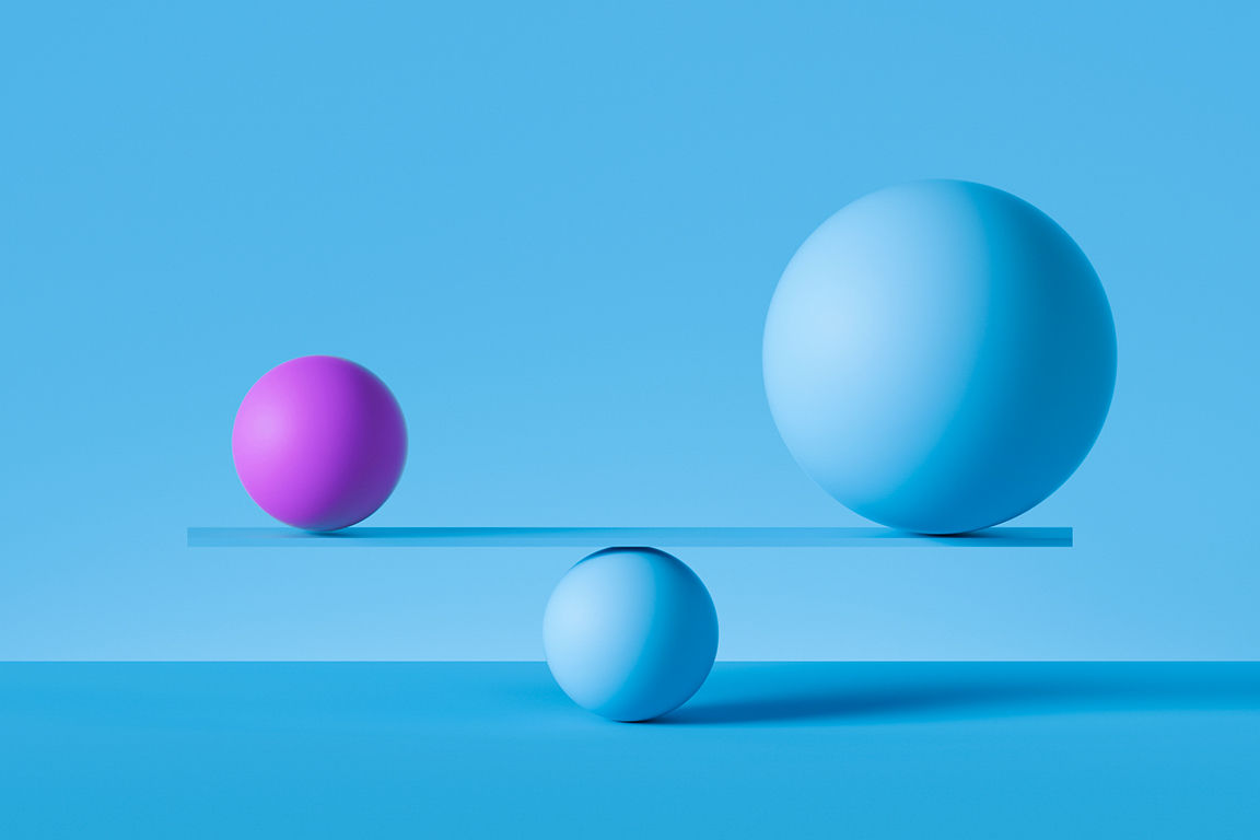 balance bar and circles