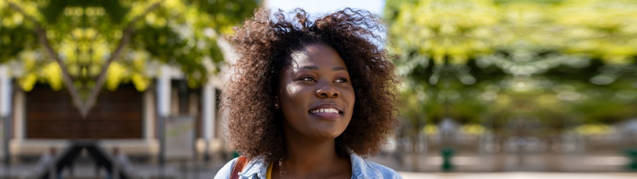 African american lady outdoors
