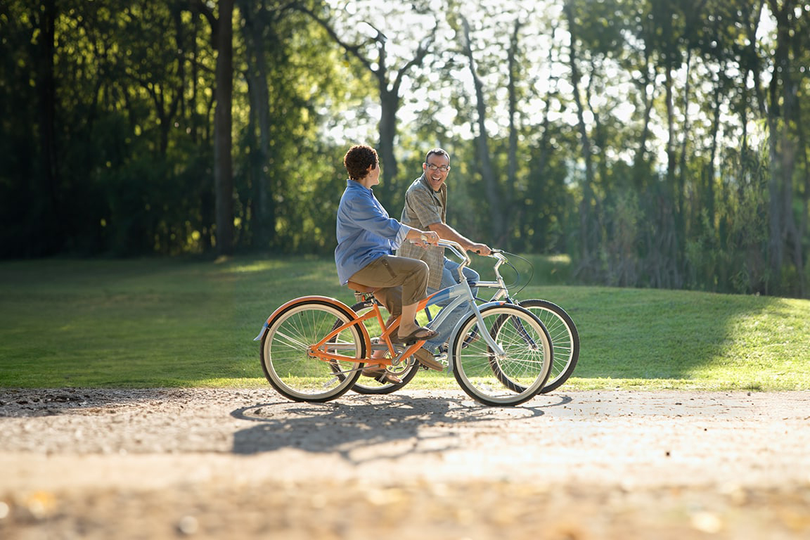 working man with his child