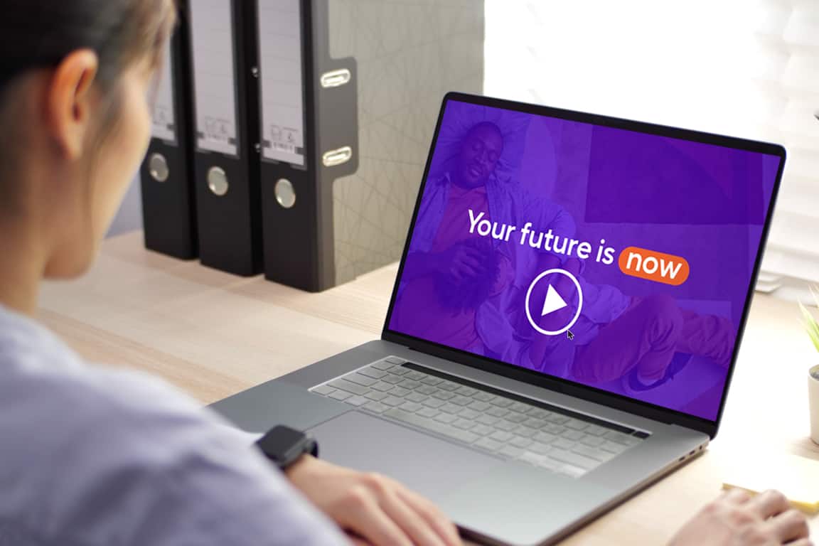 a person using a laptop