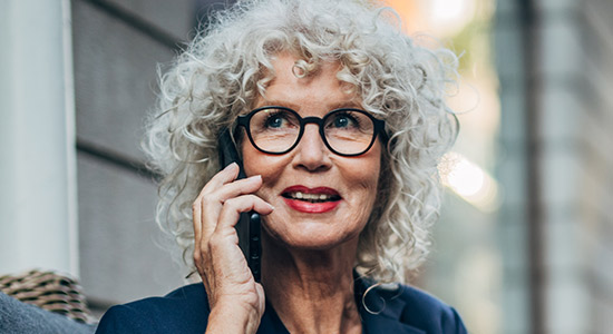woman talking on cell phone