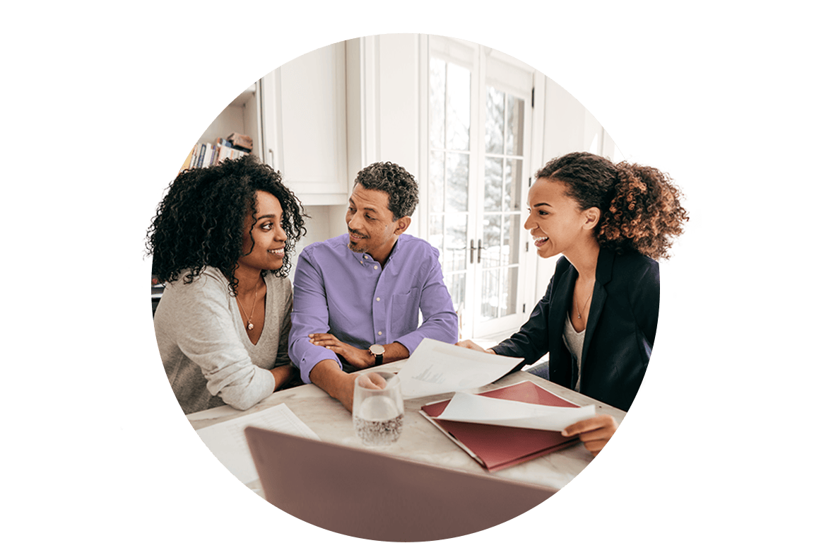 people having a conversation