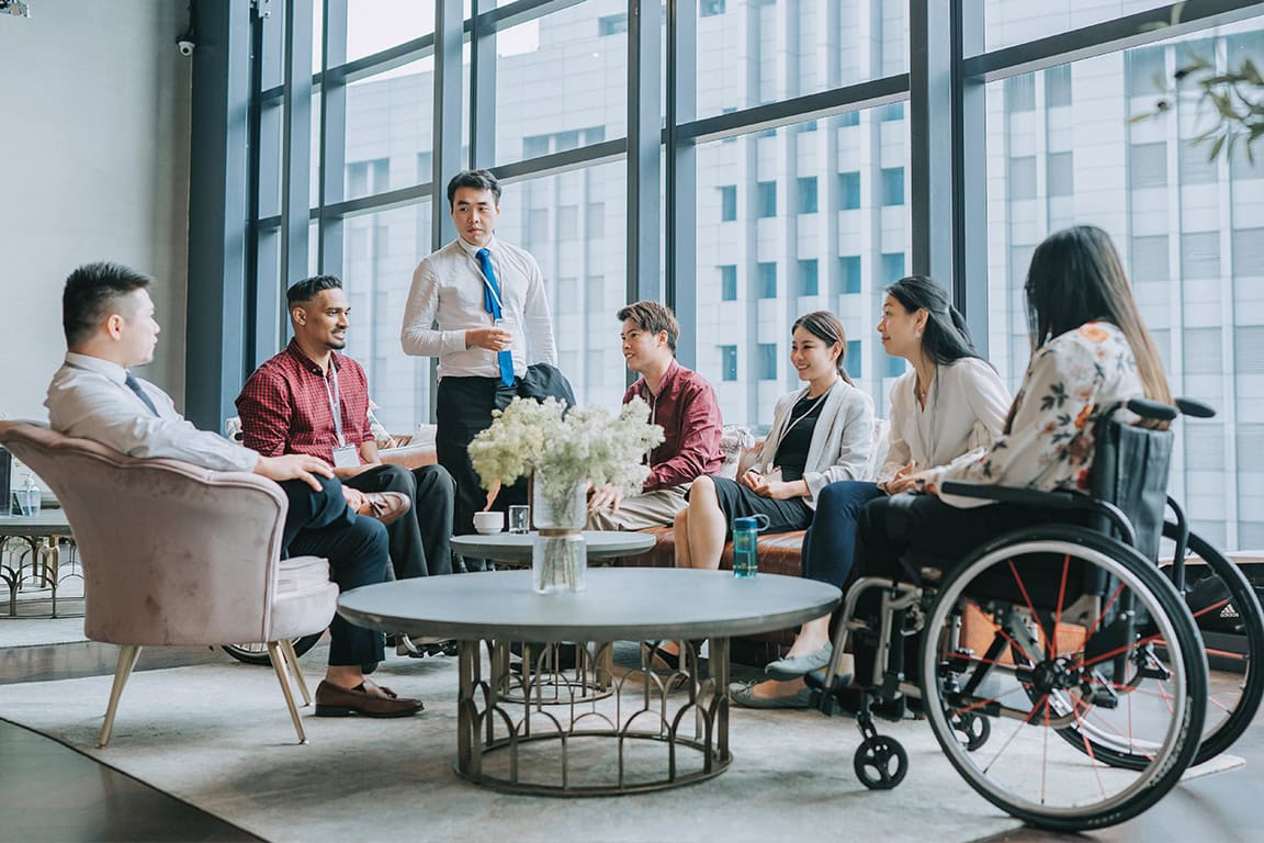 Group of people meeting